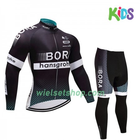 Kind Fietskleding (Wielershirt Lange Mouw + Fietsbroek Lang) 2017 Bora-Hansgrohe N001 Kind Fietskleding (Wielershirt Lange Mouw + Fietsbroek Lang) 2017 Bora-Hansgrohe N001